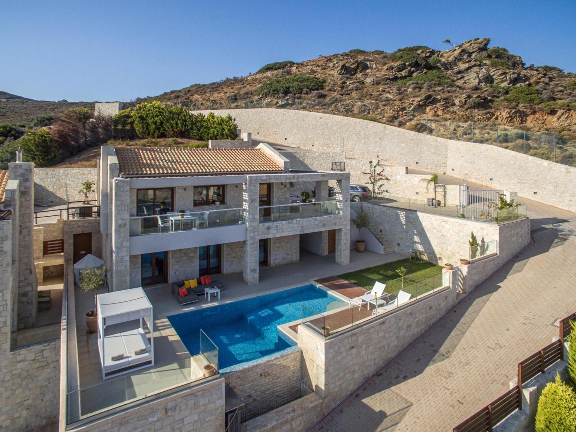 Вилла Omega House In Crete Лигарья Экстерьер фото