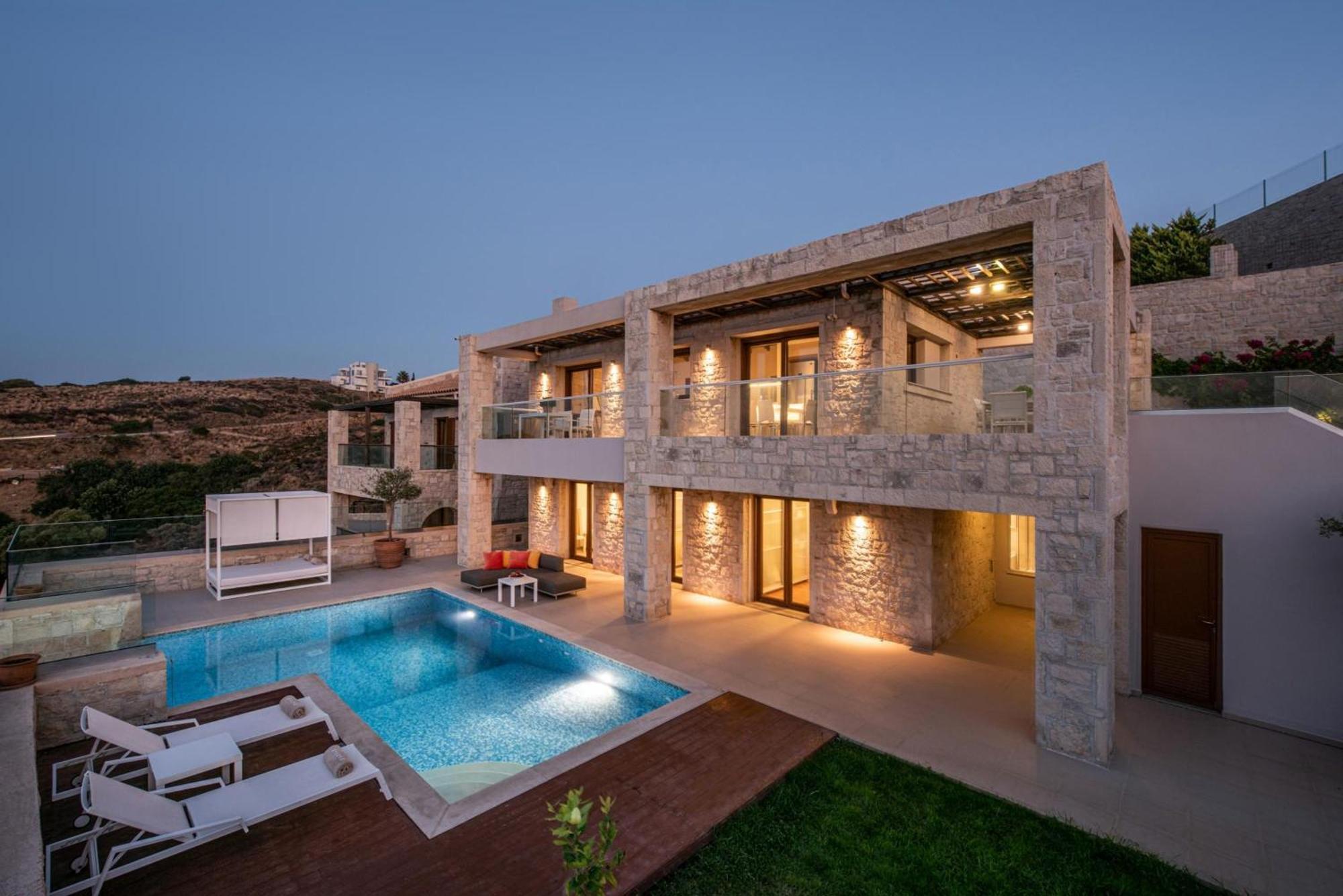 Вилла Omega House In Crete Лигарья Экстерьер фото