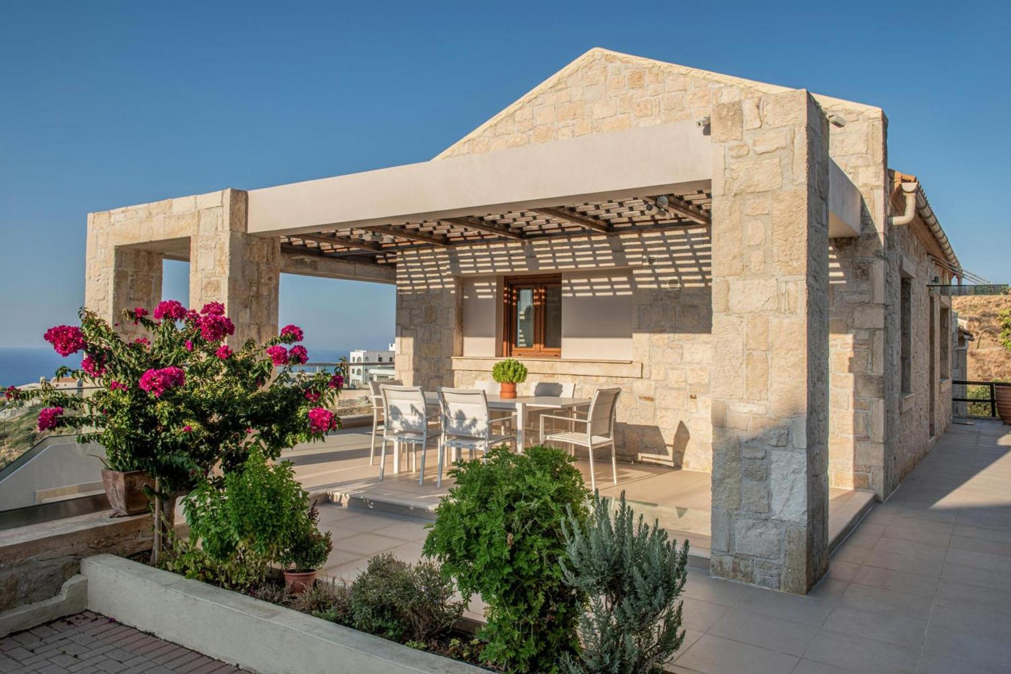 Вилла Omega House In Crete Лигарья Экстерьер фото