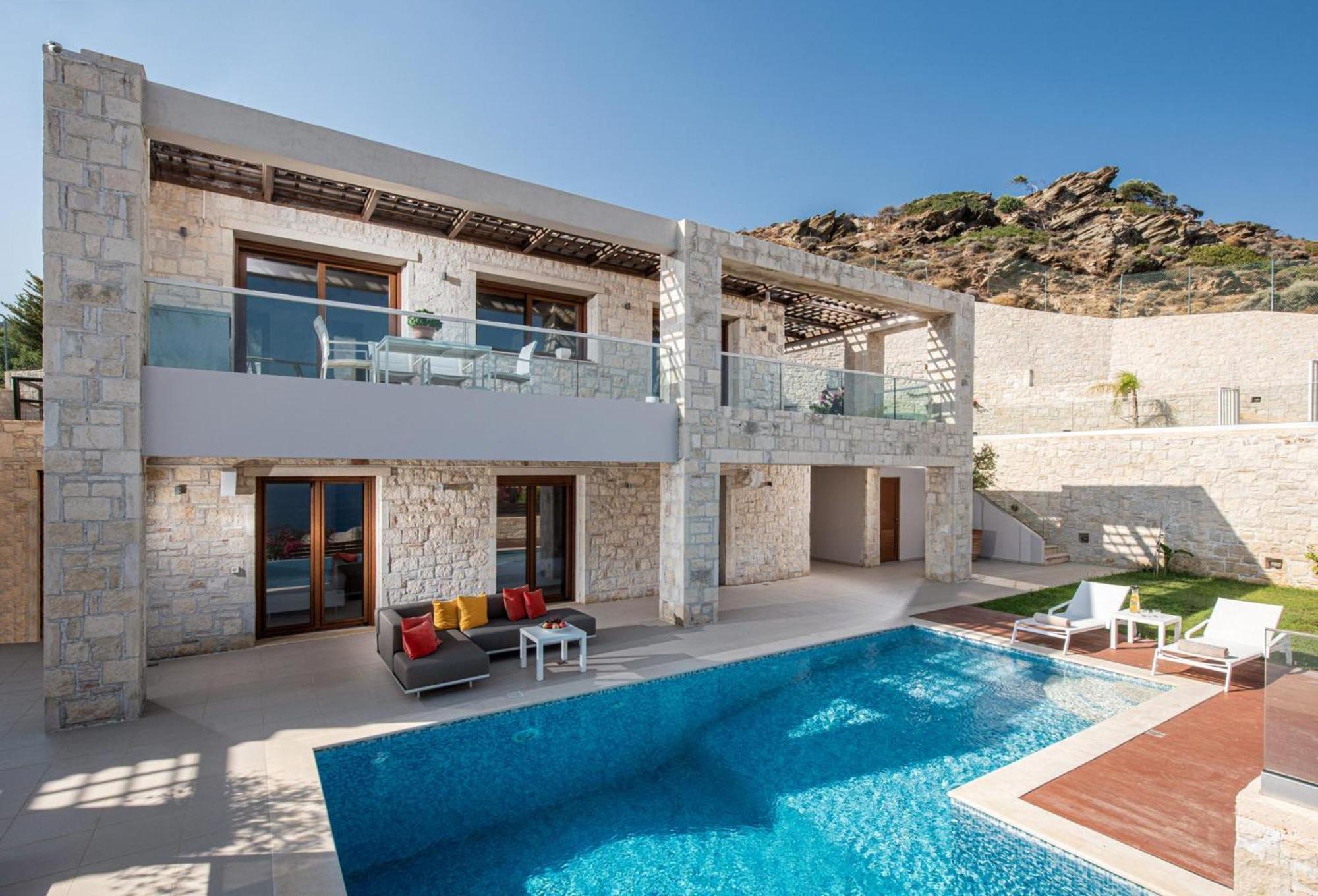 Вилла Omega House In Crete Лигарья Экстерьер фото